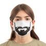 Wiederverwendbare Stoff-Hygienemaske Beard Luanvi Größe M Packung mit 3 Einheiten