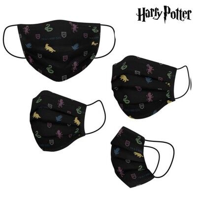 Masque en tissu hygiénique réutilisable Harry Potter Adulte Noir