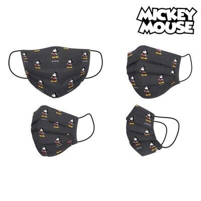 Mascarilla Higiénica Mickey Mouse + 11 Años Negro