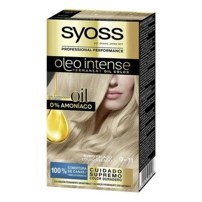 Permanent Dye   Syoss Olio Intense Ammonia-free Nº 9,11 Frozen Blonde