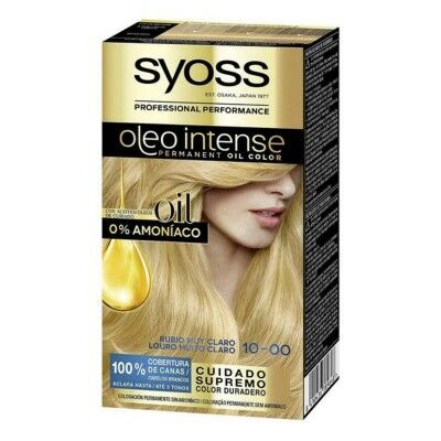 Permanent Dye   Syoss Olio Intense Ammonia-free Nº 10,00 Bright Blonde