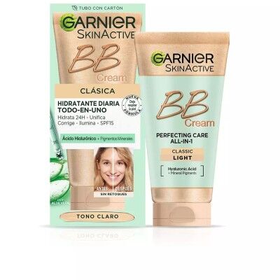 Crème Hydratante avec Couleur Garnier Skin Naturals Spf 15 Clair (50 ml)