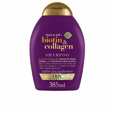 Shampooing volumateur OGX Biotin Collagen Collagène Biotine 385 ml