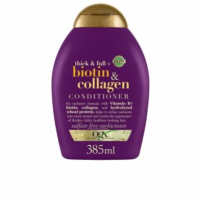 Après-shampooing OGX Biotin Collagen Collagène Biotine Donne du Volume 385 ml