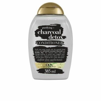 Après-shampooing OGX Charcoal Detox Exfoliant Purifiant Charbon actif 385 ml
