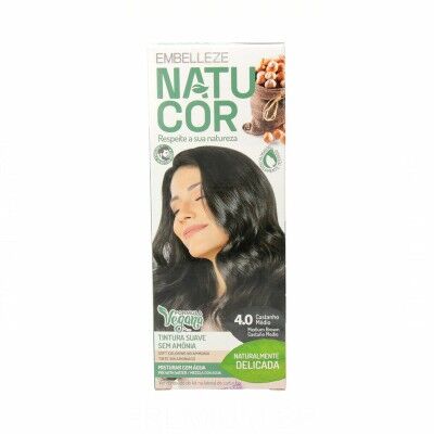 Dauerhafte Coloration Novex Naturcor Nº 4.0 (33 g)