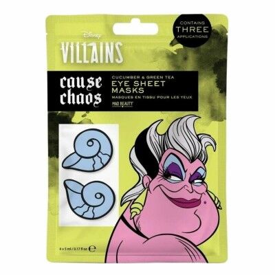 Mascarilla para Contorno de Ojos Mad Beauty Disney Villains Ursula (6 x 5 ml)