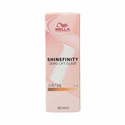 Tintura Permanente Wella Shinefinity Nº 08/38 (60 ml)