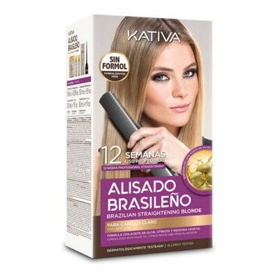 Set de Peluquería Alisado Brasileño Kativa Pro Blonde (6 pcs)