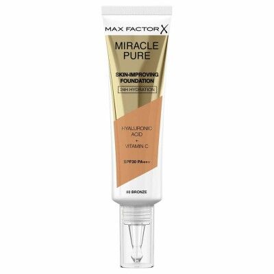 Base de Maquillaje Fluida Max Factor Miracle Pure Spf 30 Nº 80-bronze 30 ml