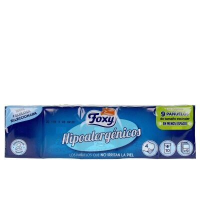 Mouchoirs en Papier Foxy Hypoallergénique (10 x 9 uds)
