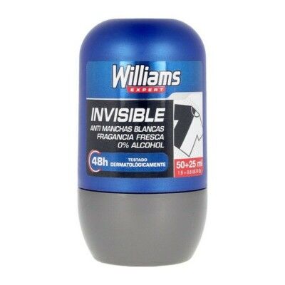 Déodorant Roll-On Invisible Williams (75 ml)