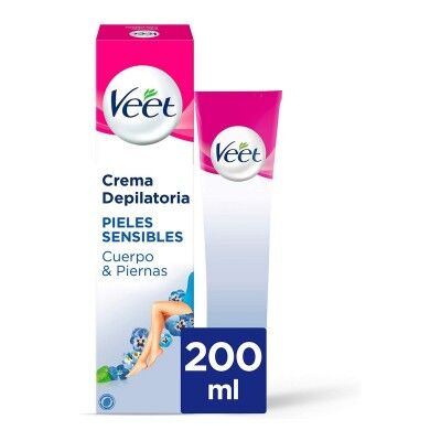 Crème Épilatoire Corporelle Veet Peaux sensibles (200 ml)