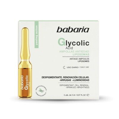Ampoules Babaria Acide glycolique (5 x 2 ml)