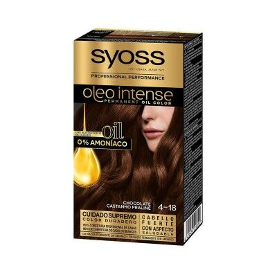 Permanent Dye   Syoss Olio Intense Ammonia-free Nº 4,18 Chocolate
