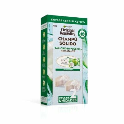 Champú Sólido Garnier Original Remedies X Coco Hidratante 2 Unidades 60 g