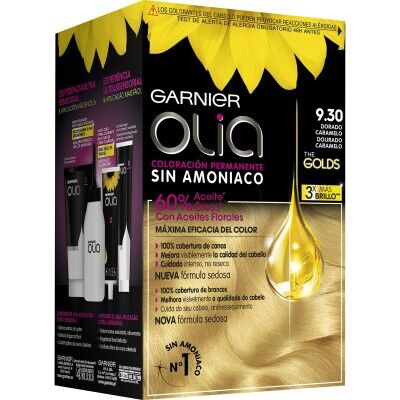 Amoniakfreie Färbung Garnier Olia 9,30 - Dorado caramelo (54 ml)