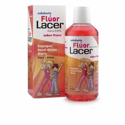 Colutorio Lacer Fresa Flúor Junior (500 ml)