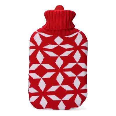 Hot Water Bottle EDM Red White Wool (2 L)