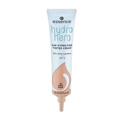Feuchtigkeitscreme mit Farbe Essence Hydro Hero 10-soft nude SPF 15 (30 ml)