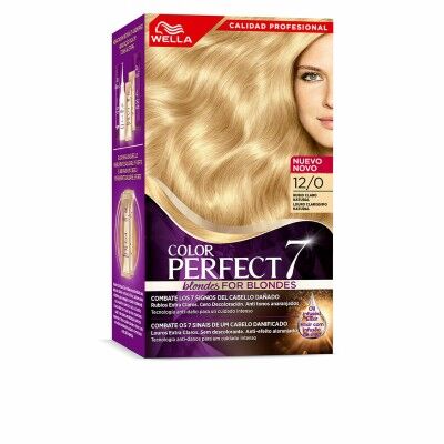 Permanent Dye Wella Color Perfect 7 Nº 12/0 Grey Hair Light Blonde 60 ml