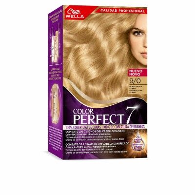 Permanent Dye Wella Color Perfect 7 Nº 9/0 Grey Hair 60 ml Bright Blonde