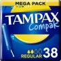 Tampones Regulares Tampax Compak 38 unidades