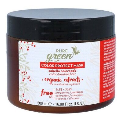 Haarmaske Color Protect Pure Green Green Color (500 ml)
