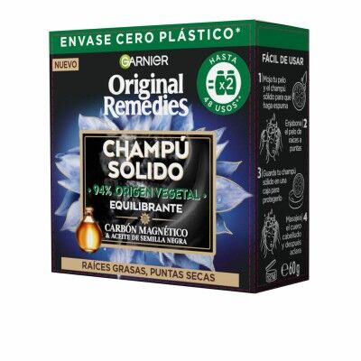 Shampoo Solido Garnier Original Remedies Equilibrante Carbone magnetico (60 g)