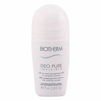 Roll-On Deodorant Deo Pure Invisible Biotherm (75 ml)