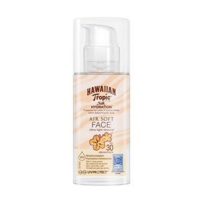 Facial Sun Cream Silk Air Soft Hawaiian Tropic Silk Air Soft Face Spf 30 50 ml Spf 30
