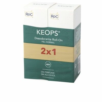 Roll-On Deodorant Roc Keops On Piel Normal Normale Haut 30 ml x 2
