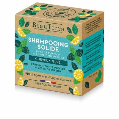 Champoing Solide Beauterra Solide Menthe Citron 75 g