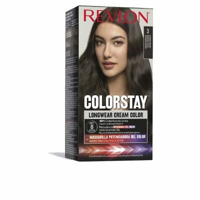 Permanent Dye Revlon Colorstay Dark Brown Nº 3