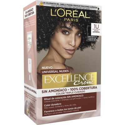 Permanent Dye L'Oreal Make Up Excellence Black