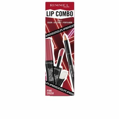 Make-Up Set Rimmel London Lip Combo 3 Pieces Pink Crush