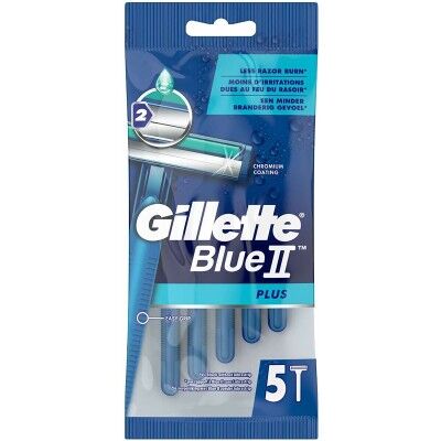 Cuchillas de afeitar Gillette Blue Ii Plus 5 Unidades