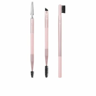 Set of Make-up Brushes Real Techniques Brow Styling Pink 3 Pieces