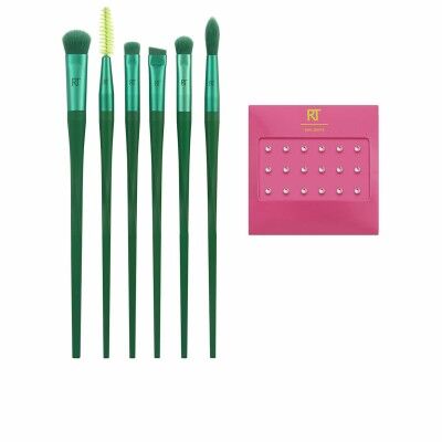Set of Make-up Brushes Real Techniques Nectar Pop So Jelly Green 7 Pieces