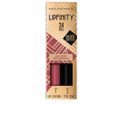 Rouge à lèvres liquide Max Factor Lipfinity 24H Nº 025 Vivid splendour 2 Pièces