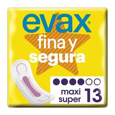 Maxi pads without wings FINA & SEGURA Evax Segura 13 Units