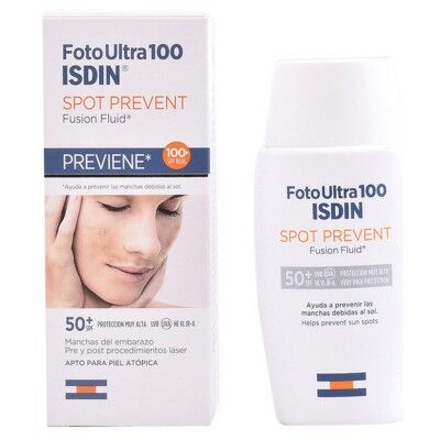 Sonnenschutzcreme für das Gesicht Spot Prevent Isdin Foto Ultra SPF 50+ (50 ml) SPF 50+ 50 ml