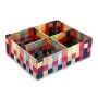 Box with compartments Versa Multicolour (27 x 10 x 32 cm)