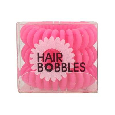 Rubber Hair Bands Fama Fabré Pink 3 Units