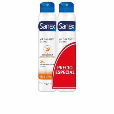 Desodorante en Spray Sanex Sensitive 2 Unidades 200 ml