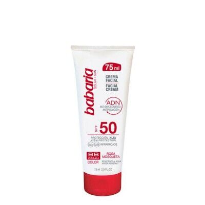 Facial Sun Cream ADN BB Cream Babaria Solar Adn Bb SPF 50 (75 ml) Spf 50 75 ml