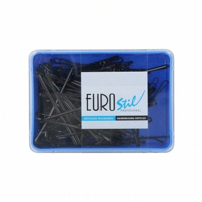 Pinces à cheveux Eurostil Clips Negro 70 mm