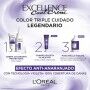 Coloración Permanente en Crema L'Oreal Make Up Excellence 8,11 Rubio Claro Ceniza 192 ml