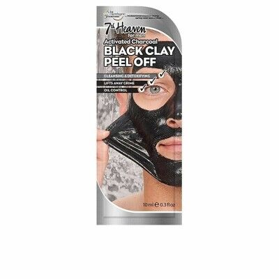 Maschera Esfoliante 7th Heaven For Men Black Clay Argilla 10 ml (10 ml)