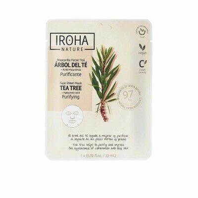 Masque purifiant Iroha Nature Acide Hyaluronique Arbre à thé (20 ml)